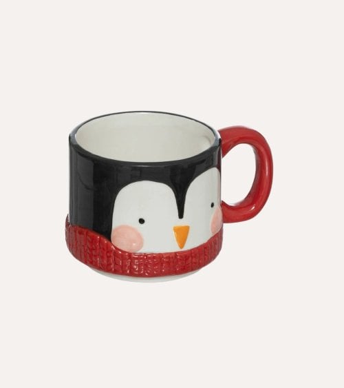 Set de Tetera y Taza Navideña Apilables de Dolomita