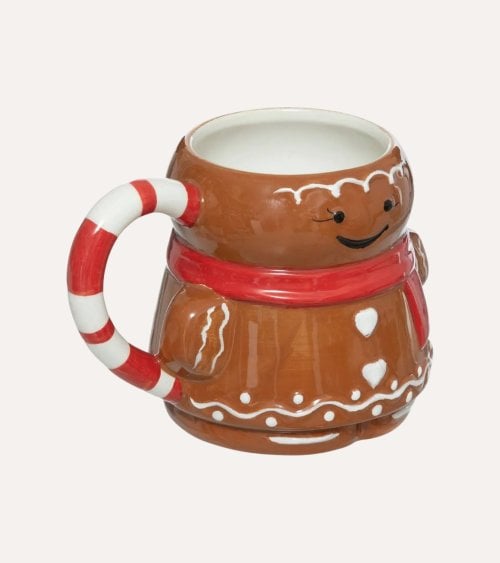 Taza de Galleta Navideña de Jengibre de Dolomita