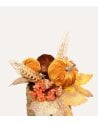 Flores Otoñales Decorativas con Calabazas en Maceta