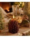 Vela LED de Piña de Pino de Parafina