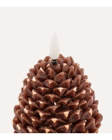 Vela LED de Piña de Pino de Parafina