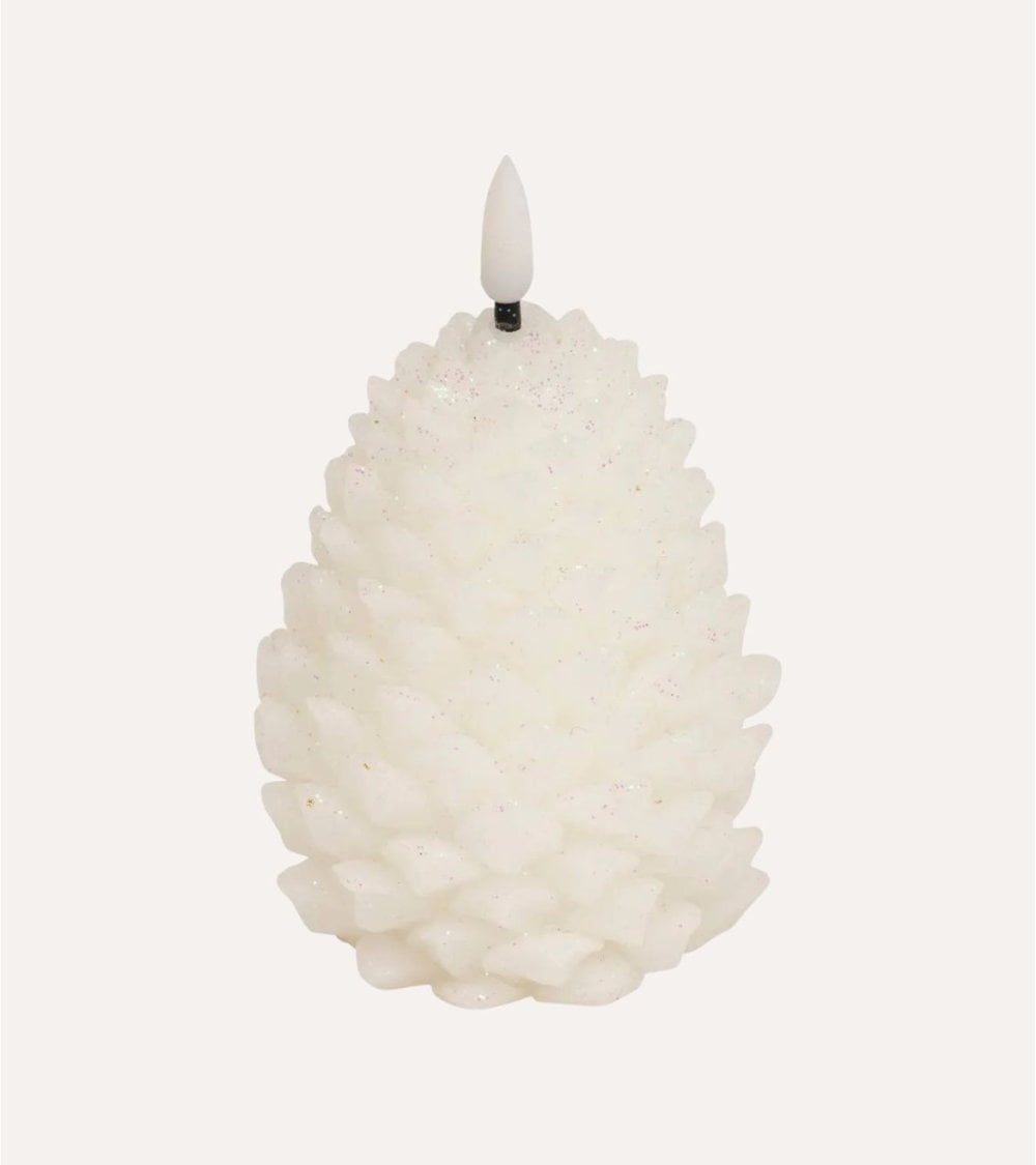 Vela LED de Piña de Pino de Parafina