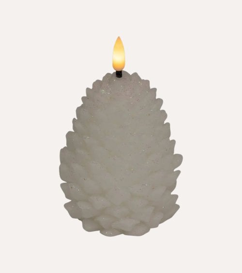Vela LED de Piña de Pino de Parafina