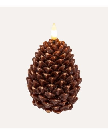 Vela LED de Piña de Pino de Parafina