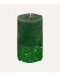 Vela Decorativa Brillos Navideños de Parafina