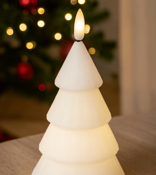 Vela LED Árbol Navideño de Parafina