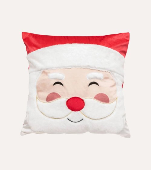 Cojin Papá Noel Sonriente de Poliéster