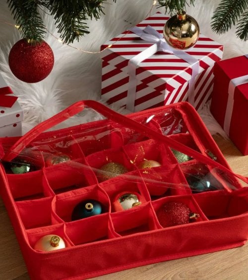 Caja de Almacenamiento para Bolas Navideñas