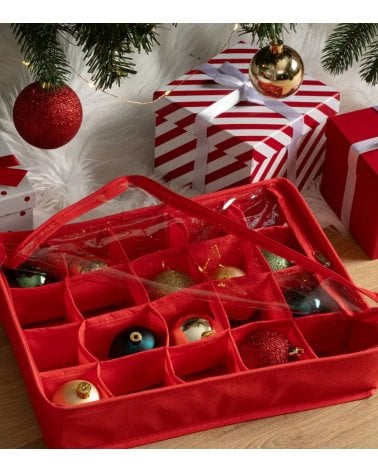 Caja de Almacenamiento para Bolas Navideñas