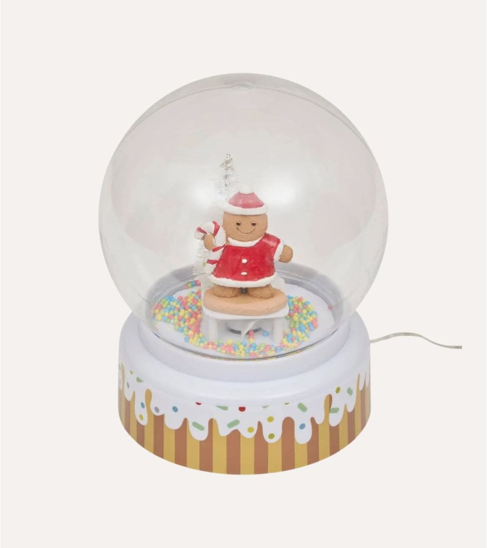 Bola de Nieve Galleta de Jengibre con Luz y Música