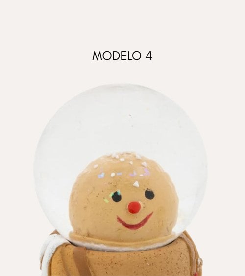 Bola de Nieve Personaje Navideño con Piernas Colgantes