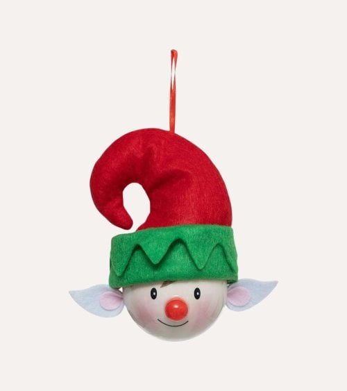 Colgante de Elfo Navideño de Fieltro