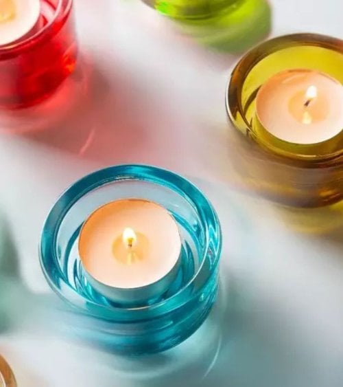 Set de 20 Velas Tealights Blancas 8 Horas