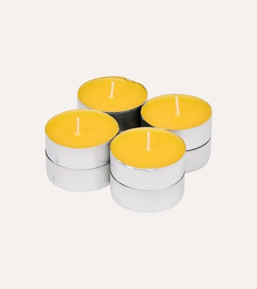 Set de 30 Velas Tealights de Citronela 4 Horas