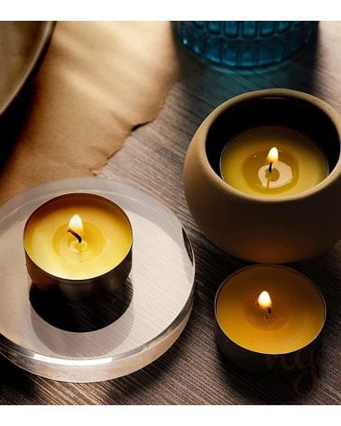 Set de 30 Velas Tealights de Citronela 4 Horas
