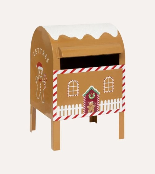 Buzón Decorativo Galleta de Jengibre de Metal