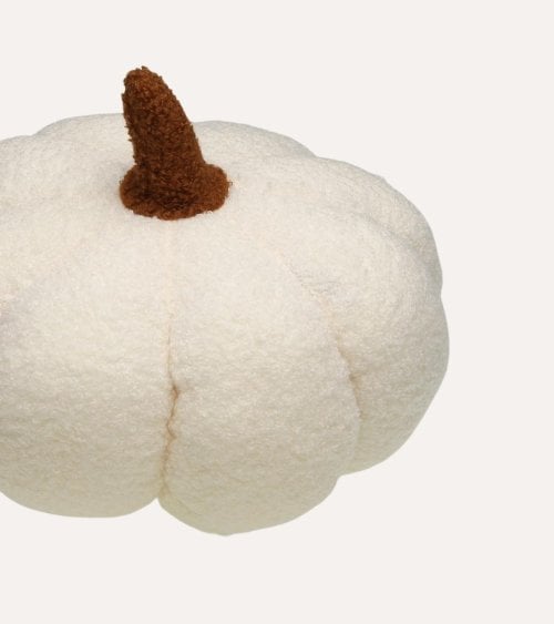 Cojín de Calabaza Estilo Borreguillo de Poliéster