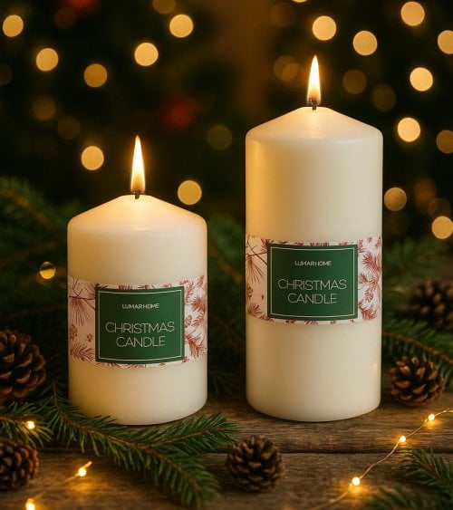 Vela Taco Decorativa de Navidad