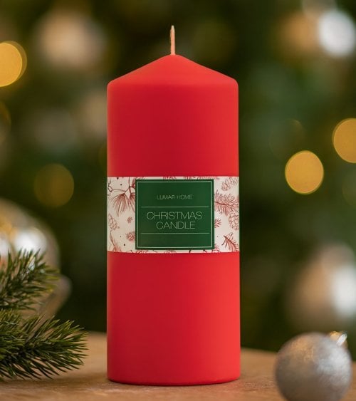 Vela Taco Decorativa de Navidad