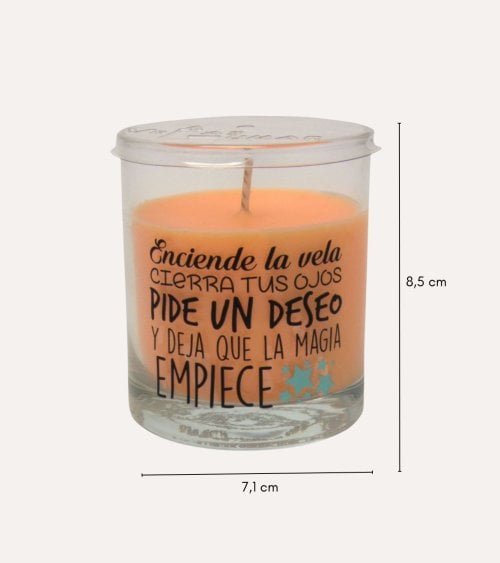 Vela en Vaso Perfumada con Mensaje