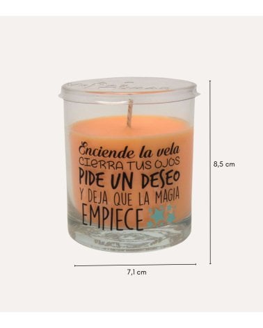 Vela en Vaso Perfumada con Mensaje