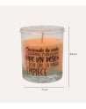 Vela en Vaso Perfumada con Mensaje