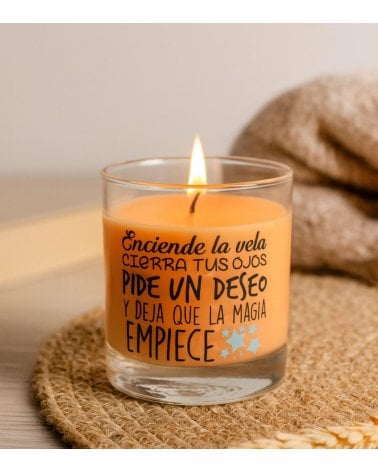 Vela en Vaso Perfumada con Mensaje