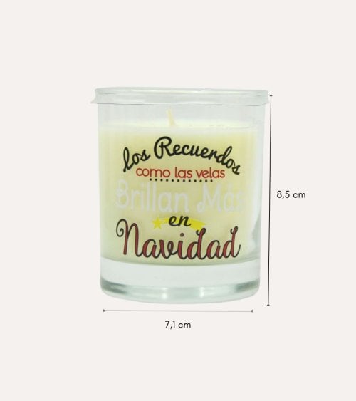 Vela en Vaso Perfumada de Navidad