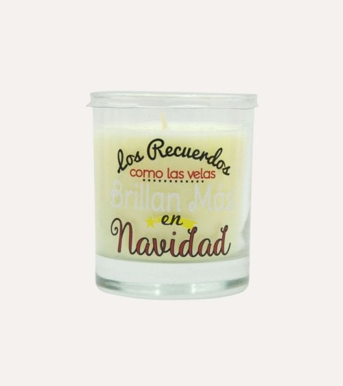 Vela en Vaso Perfumada de Navidad