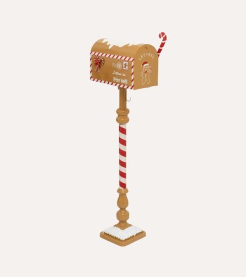 Buzón Navideño Galleta de Jengibre de Metal