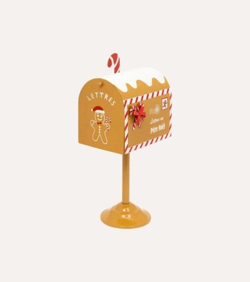 Buzón Navideño Pequeño de Galleta de Jengibre