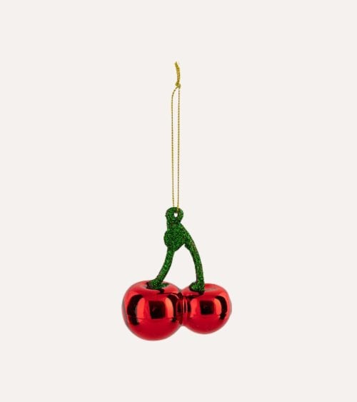 Colgante de Cerezas de Vidrio para Navidad