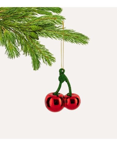 Colgante de Cerezas de Vidrio para Navidad