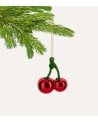Colgante de Cerezas de Vidrio para Navidad
