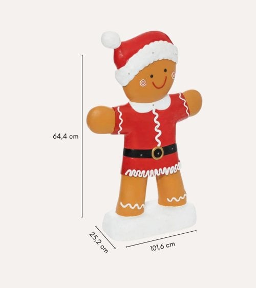 Figura Decorativa Galleta de Jengibre de Magnesio