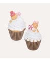 Figura Decorativa Cupcake Navideño de Poliresina