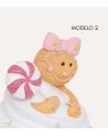 Figura Decorativa Cupcake Navideño de Poliresina