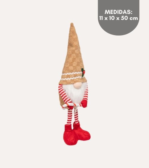 Gnomo Navideño Galleta de Jengibre de Pie