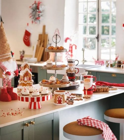 Gnomo Navideño Galleta de Jengibre de Pie