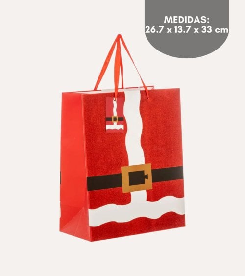Bolsa de Regalo Navideña de Papá Noel