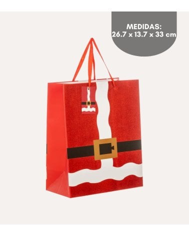 Bolsa de Regalo Navideña de Papá Noel