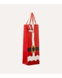 Bolsa de Regalo Navideña para Botella de Vino de Papá Noel