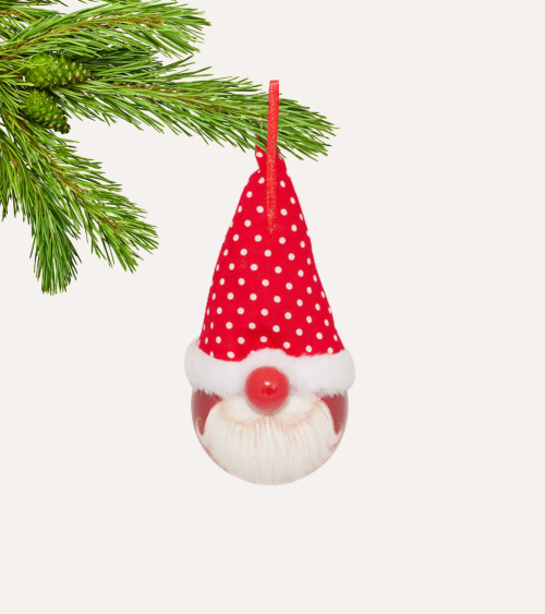Colgante Bola de Gnomo para Árbol Navidad