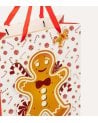 Bolsa de Regalo Navideña Muñeco de Jengibre