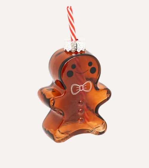 Vaso con Pajita de Galleta Jengibre de Cristal