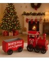 Tren de Navidad Decorativo con Vagón de Hojalata
