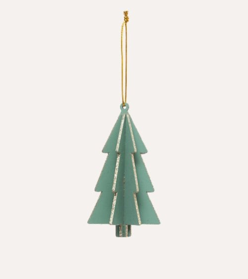 Colgante Navideño de Pino para Árbol