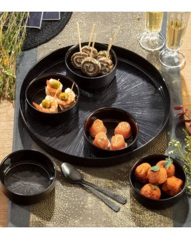 Set de 6 Bandejas para Aperitivos Astra de Cristal