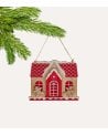 Colgante Casita de Jengibre de Madera para Árbol