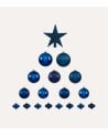 Set de 18 Bolas Decorativas para Árbol de Navidad